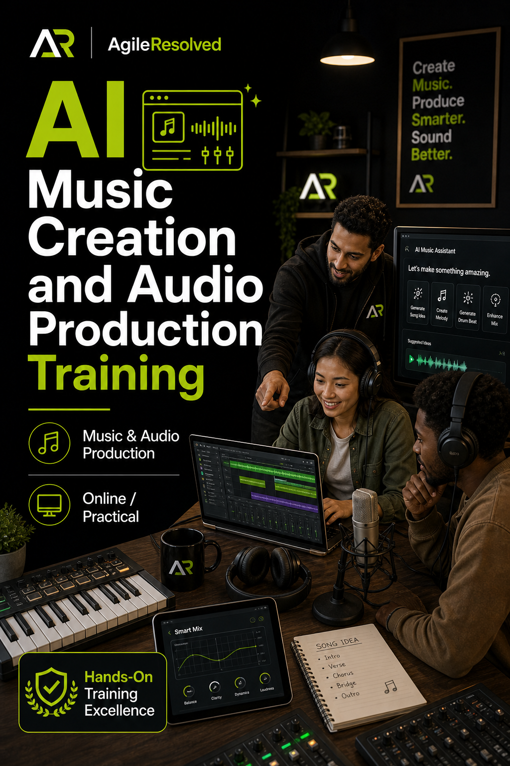 AI Music Creation and Audio Production Training